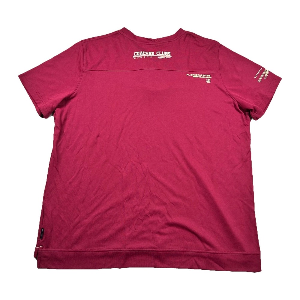 Nike FSU Shirt Womens 2xl On Field Florida State Seminoles Coach Club UPF 40 - Picture 2 of 12